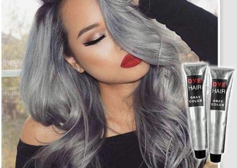 Farbka do włosów w kolorze srebrzystoszarym - 🇵🇱