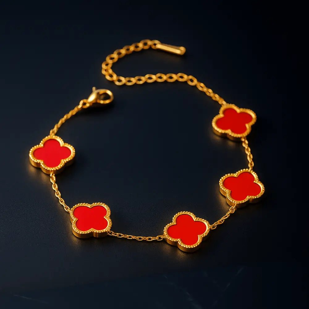 Bransoletka Koniczynka 4 - listna - 🇵🇱